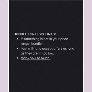 BUNDLE FOR DISCOUNTS! ❤️